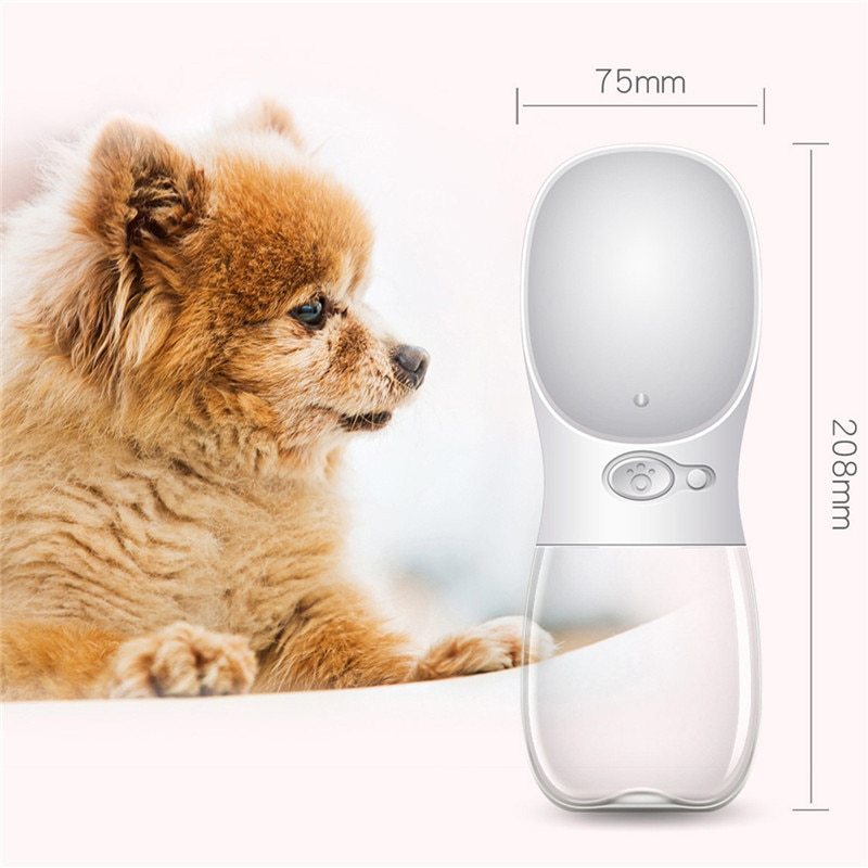 Travel-Friendly Pet Water Bottle with Attached Cup