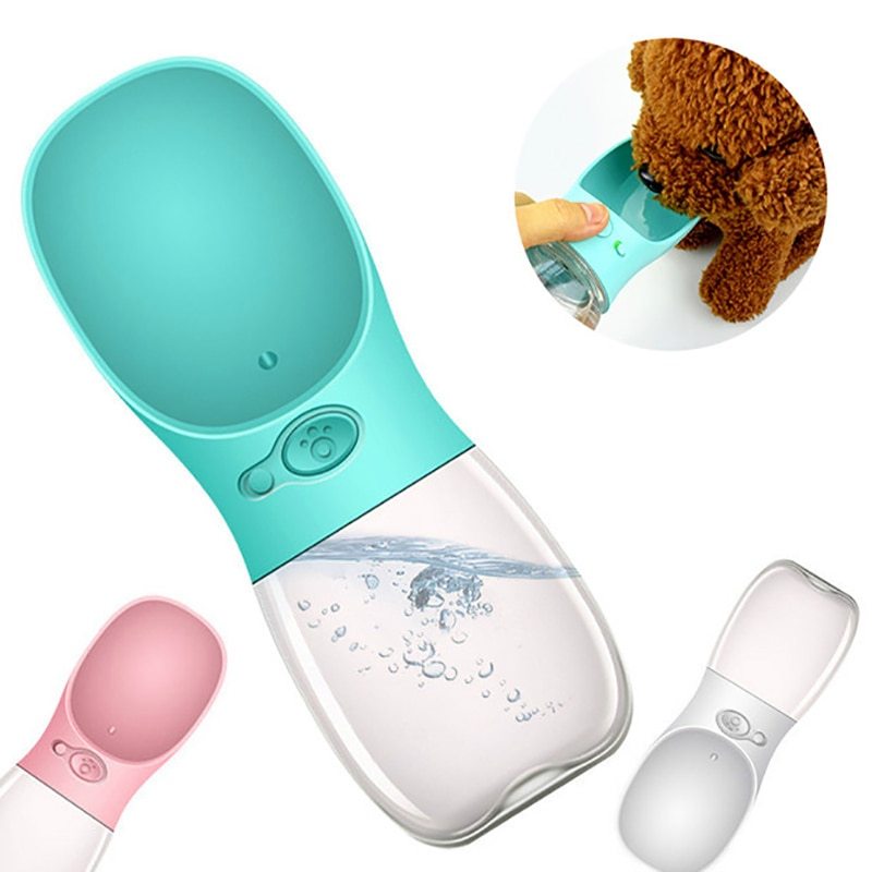 Travel-Friendly Pet Water Bottle with Attached Cup