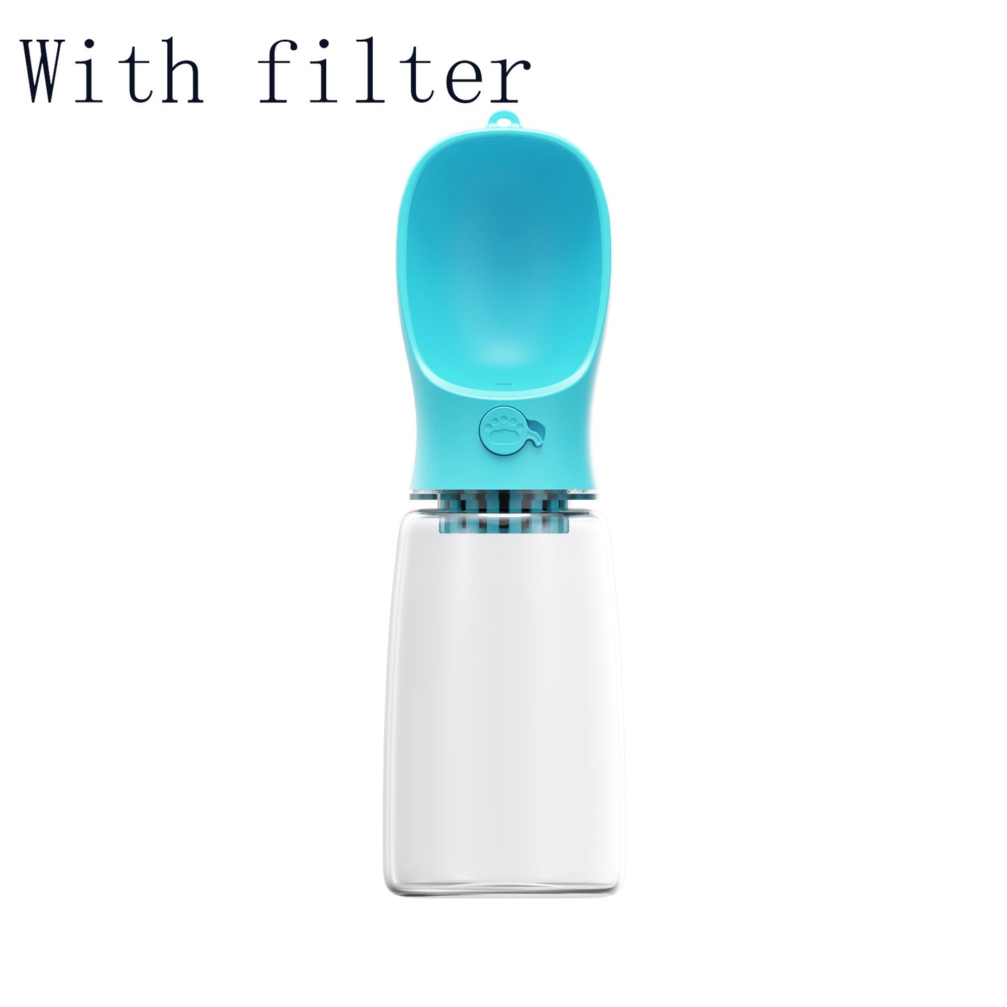 Travel-Friendly Pet Water Bottle with Attached Cup