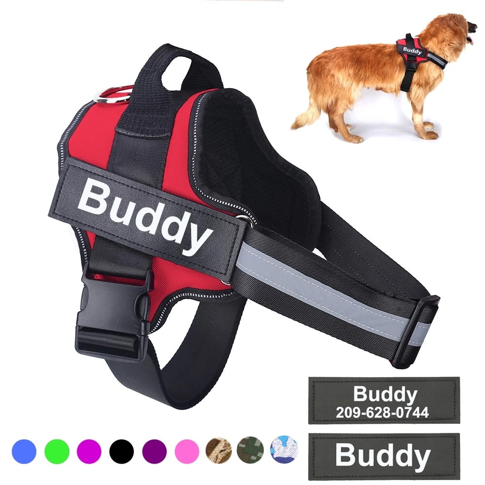 Customizable Dog Vest Harness, Reflective, and Adjustable for All Breeds